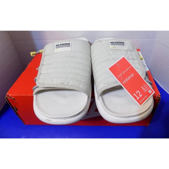 NEW NIKE WOMENS ASUNA SLIDES 2 NA LIGHT BONE LEMON DH8469 004 SIZE 12 NO BOX - Picture 3 of 6